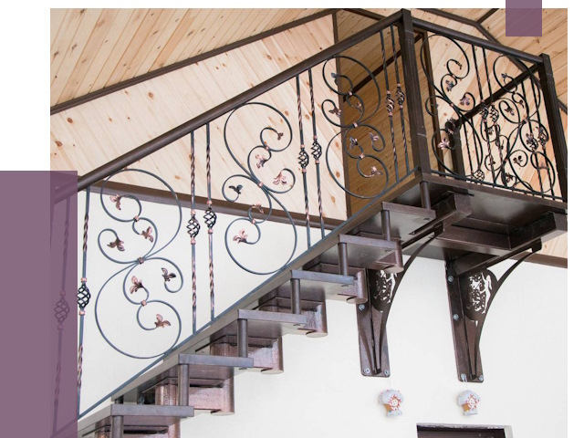 Кованые лестницы в Северске от 81081 руб. под ключ