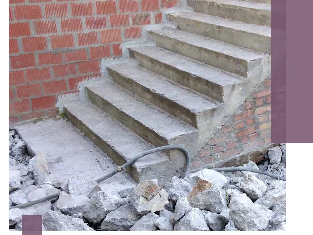Демонтаж бетонных лестниц в Северске: быстро и безопасно