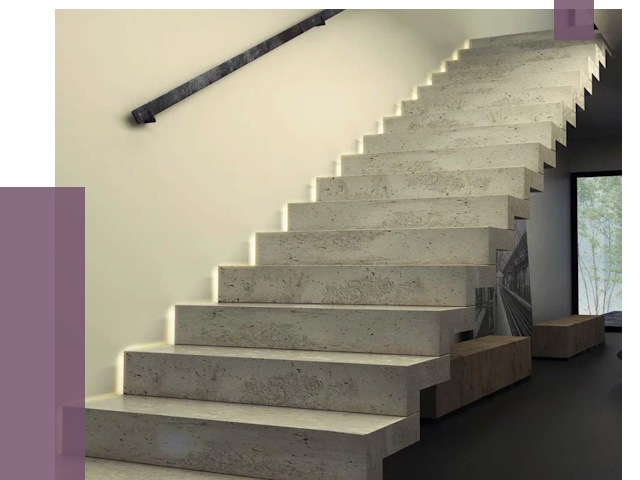 Облицовка бетонных лестниц в Северске от 4678 руб/м2 