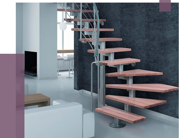 Модульные лестницы в Северске от 17152 руб. — купить в ПРОЛЁТ-Свк