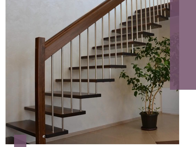 Лестницы на больцах под ключ в Северске – изготовление и монтаж