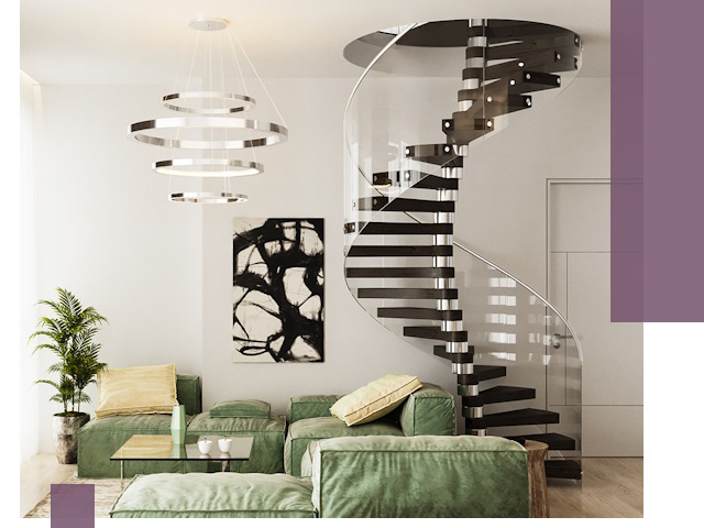 Лестницы для двухуровневой квартиры в Северске — изготовление и монтаж