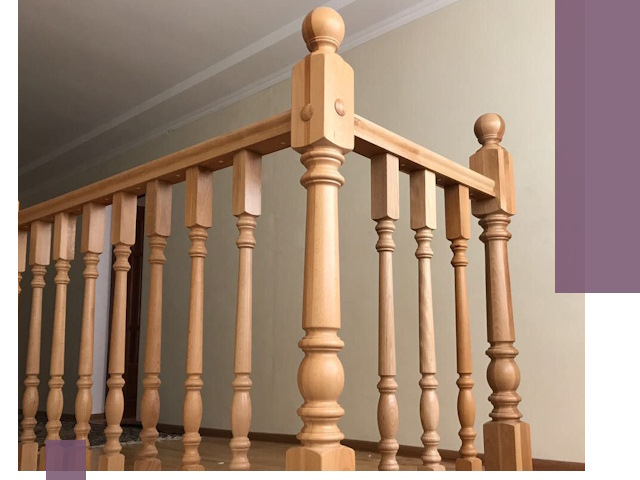 Деревянные перила на заказ в Северске: монтаж и изготовление