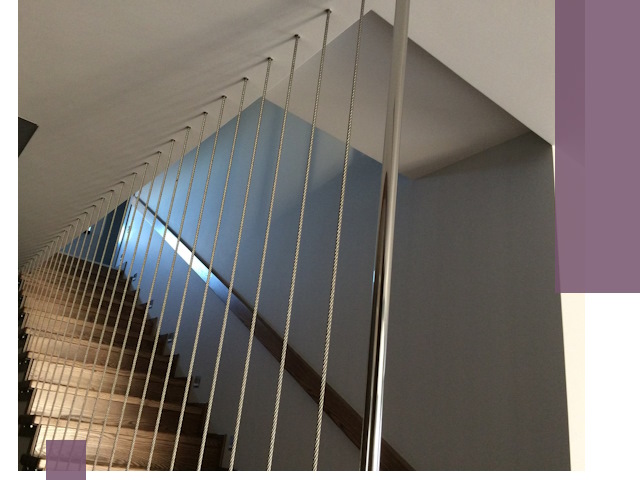 Тросовые перила под ключ в Северске — производство и монтаж