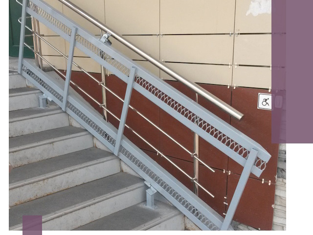 Изготовление откидных пандусов под ключ в Северске