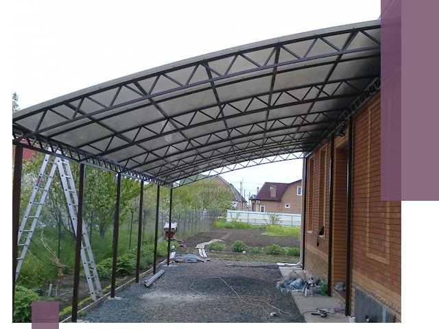 Профессиональный монтаж навесов под ключ в Северске