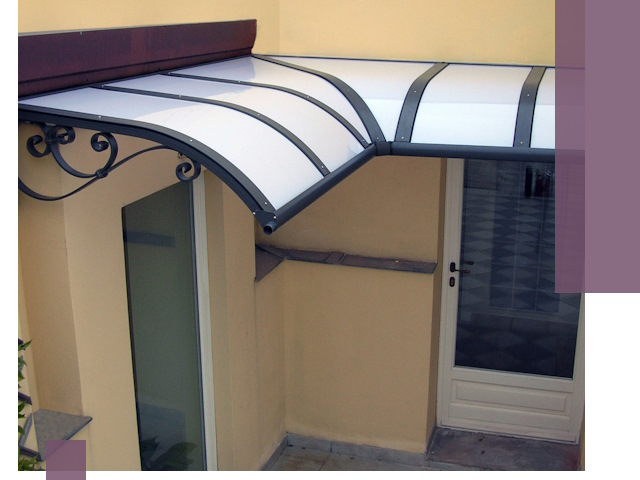 Монтаж козырьков любой сложности в Северске под ключ