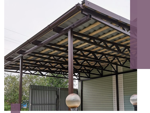 Навесы под ключ в Северске: изготовление, монтаж и гарантия