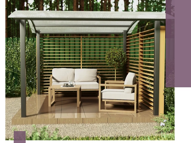 Навесы для дачи в Северске: изготовление, монтаж и демонтаж