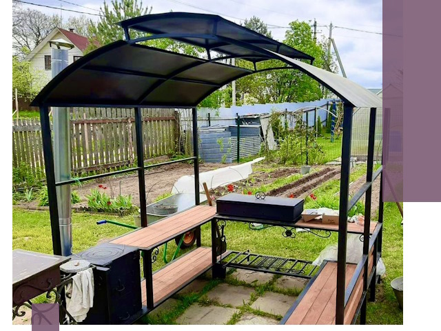 Навесы для барбекю в Северске: изготовление, монтаж и демонтаж