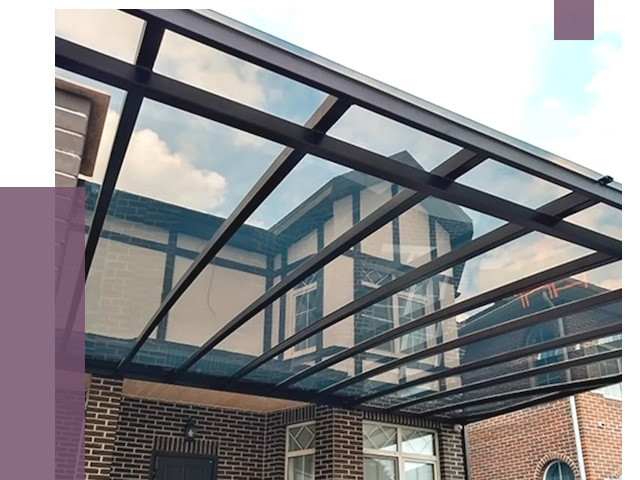 Навесы из поликарбоната в Северске от 8753 руб. под ключ — ПРОЛЁТ-Свк