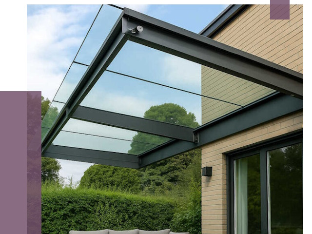 Стеклянные навесы и козырьки в Северске от 12474 руб.