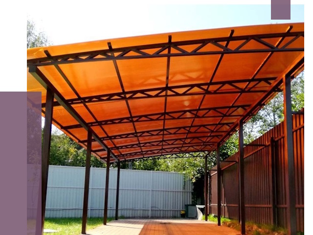 Односкатные навесы под ключ в Северске от 13358 руб. 