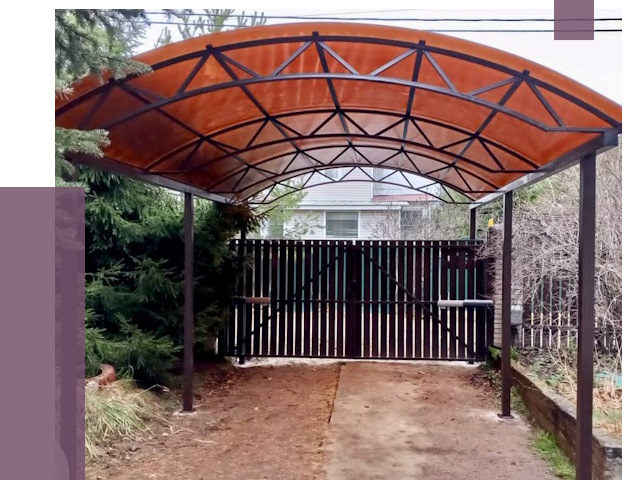 Арочные навесы в Северске от 12942 руб. — изготовление и монтаж | ПРОЛЁТ-Свк