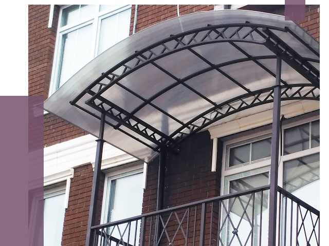 Козырьки над балконом в Северске от 8784 руб. | ПРОЛЁТ-Свк