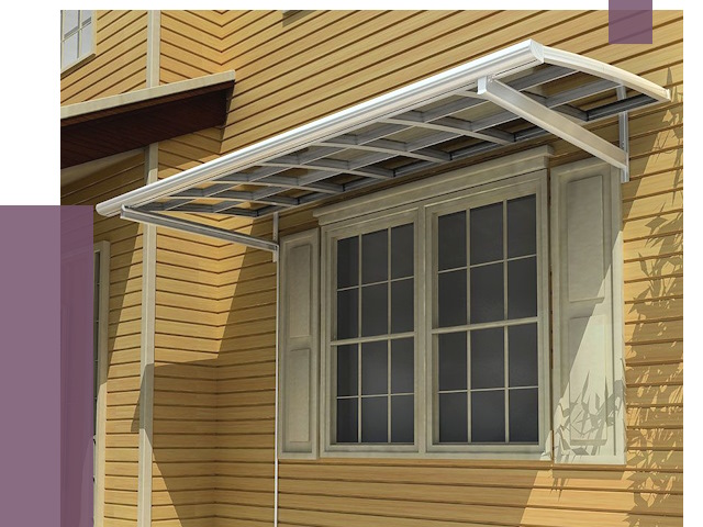 Козырьки над окнами в Северске от 7744 руб. — монтаж, покупки | ПРОЛЁТ-Свк
