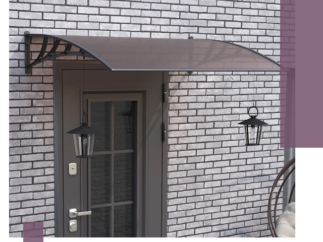 Недорогие козырьки и навесы под ключ в Северске