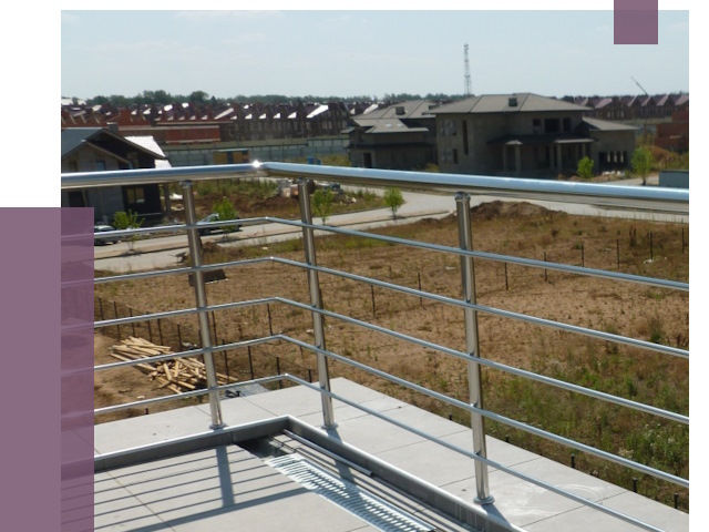 Парапеты из нержавеющей стали в Северске от 8108 руб. за м² | ПРОЛЁТ-Свк