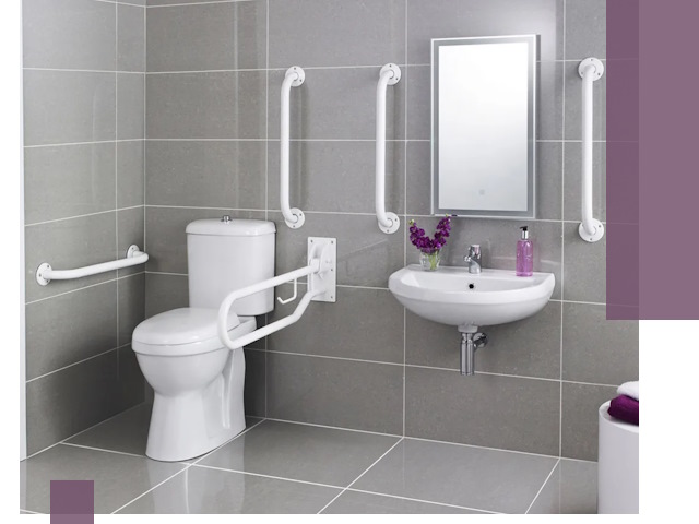 Поручни для санузлов в Северске: установка, ремонт и монтаж